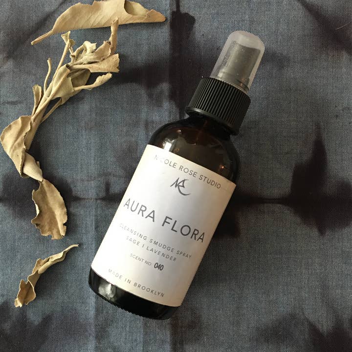 Aura Flora Smudging Essential Oil Mist for wholesale by Nicole Rose Studio