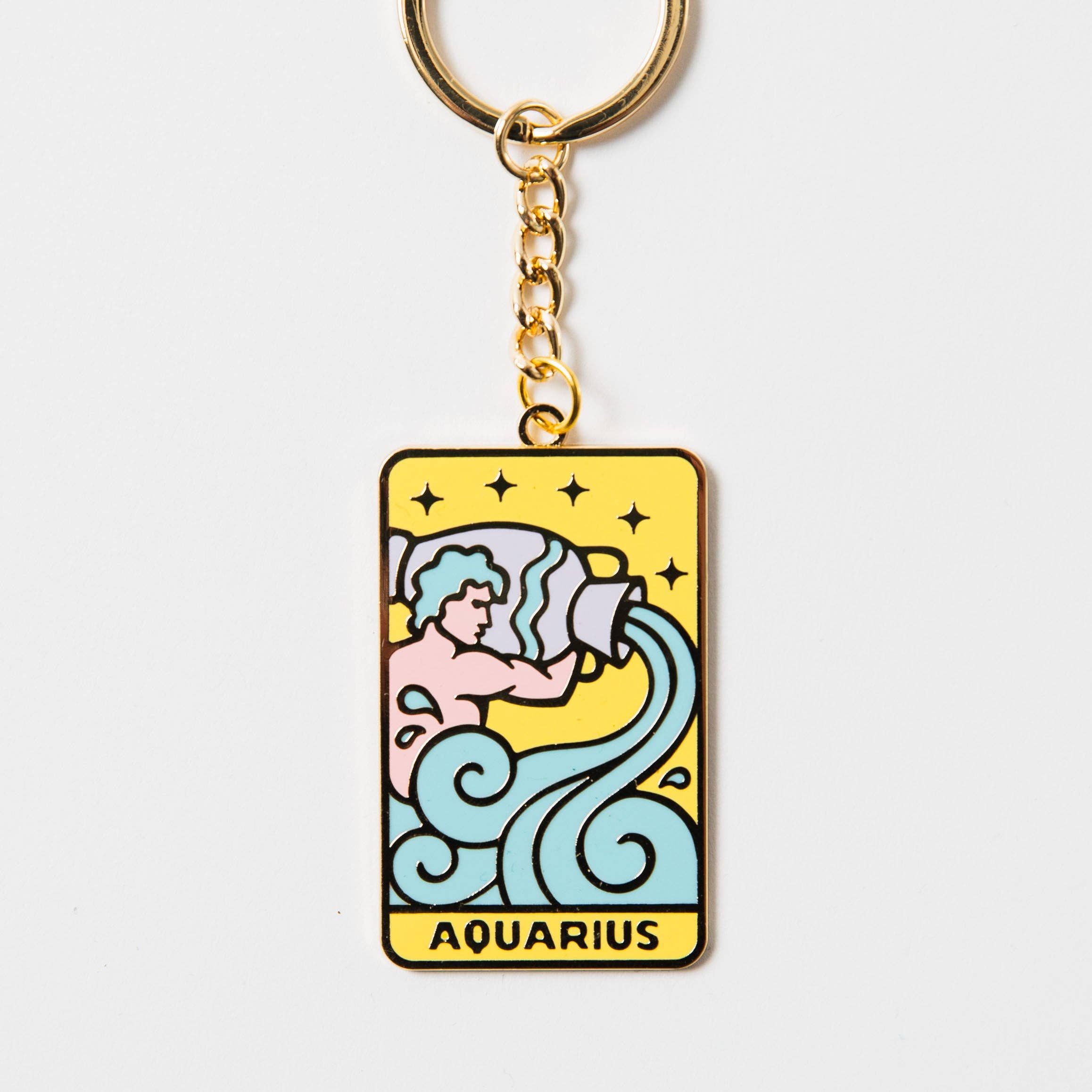 Upper Park Clothing - Wholesale Keychain - Women's - Zodiac Gold Metal Keychains5