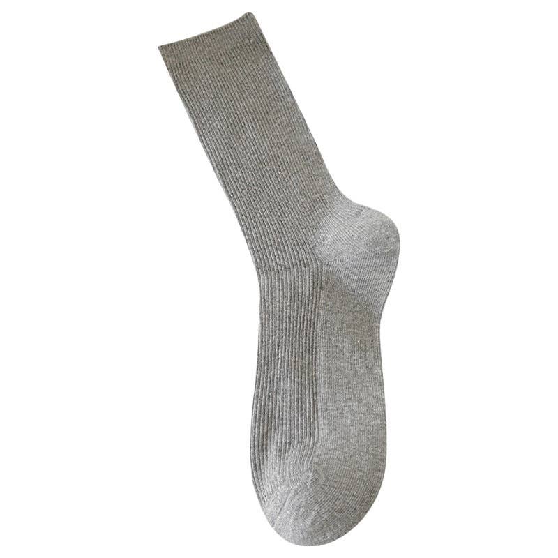 Dipped Shop - Wholesale Socks - Women's - Solid Color Ribbed Simple Socks DP25A45311