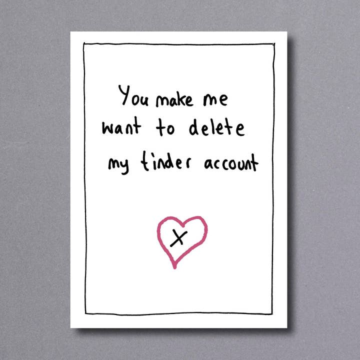 Tinder — wenskaart voor wholesale door Little Gallery