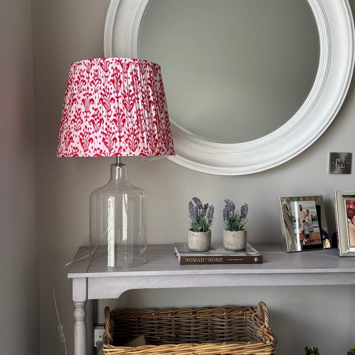 LNH EDIT - Wholesale Lamp Shade - Jaipur Red Empire Pleated Lampshade7