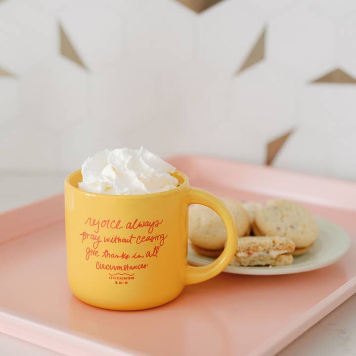 Doe A Deer - Vendita all'ingrosso Tazza - Tazza Rallegrati Sempre | Pasqua, Fede1