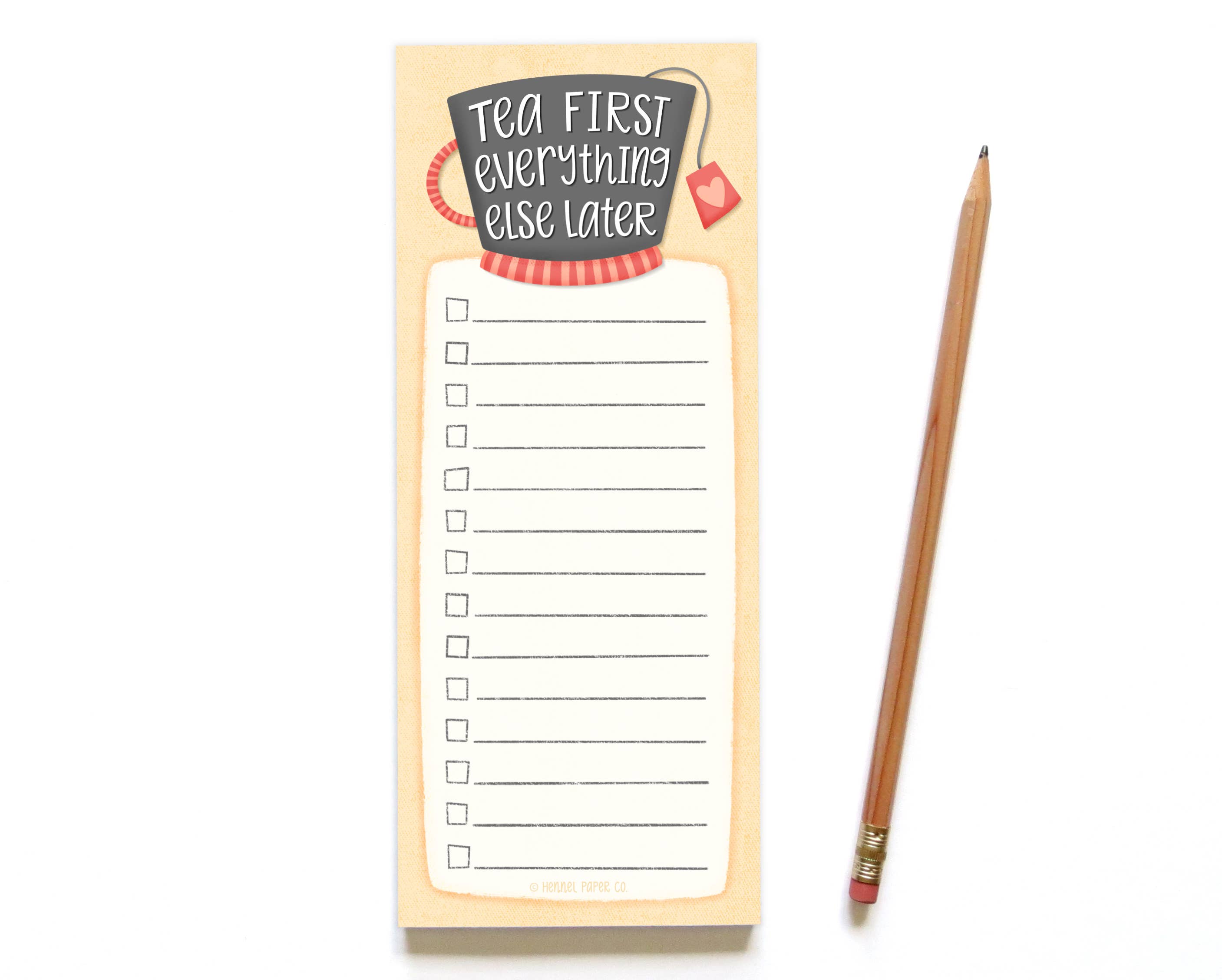 Hennel Paper Co. - Wholesale Notepad - Notepad - Tea First2