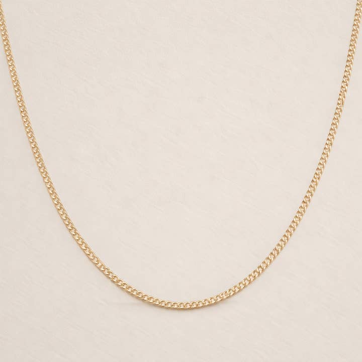 Wren Curb Chain Necklace | Gold Fill for wholesale by Sheena Marshall Jewelry