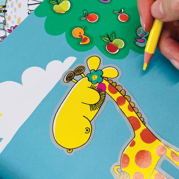 Rachel Ellen Designs – wholesale Colouring and activity book – kids and baby – Sticker Scene Books - Love Our Planet3