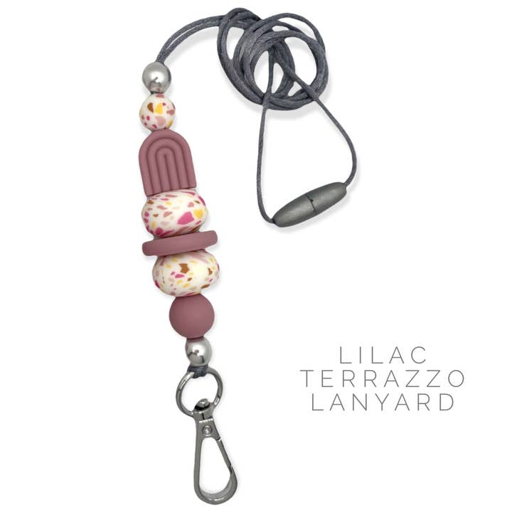 Curvy Keys - Lilac Terrazzo for wholesale by Its Simply Serendipity