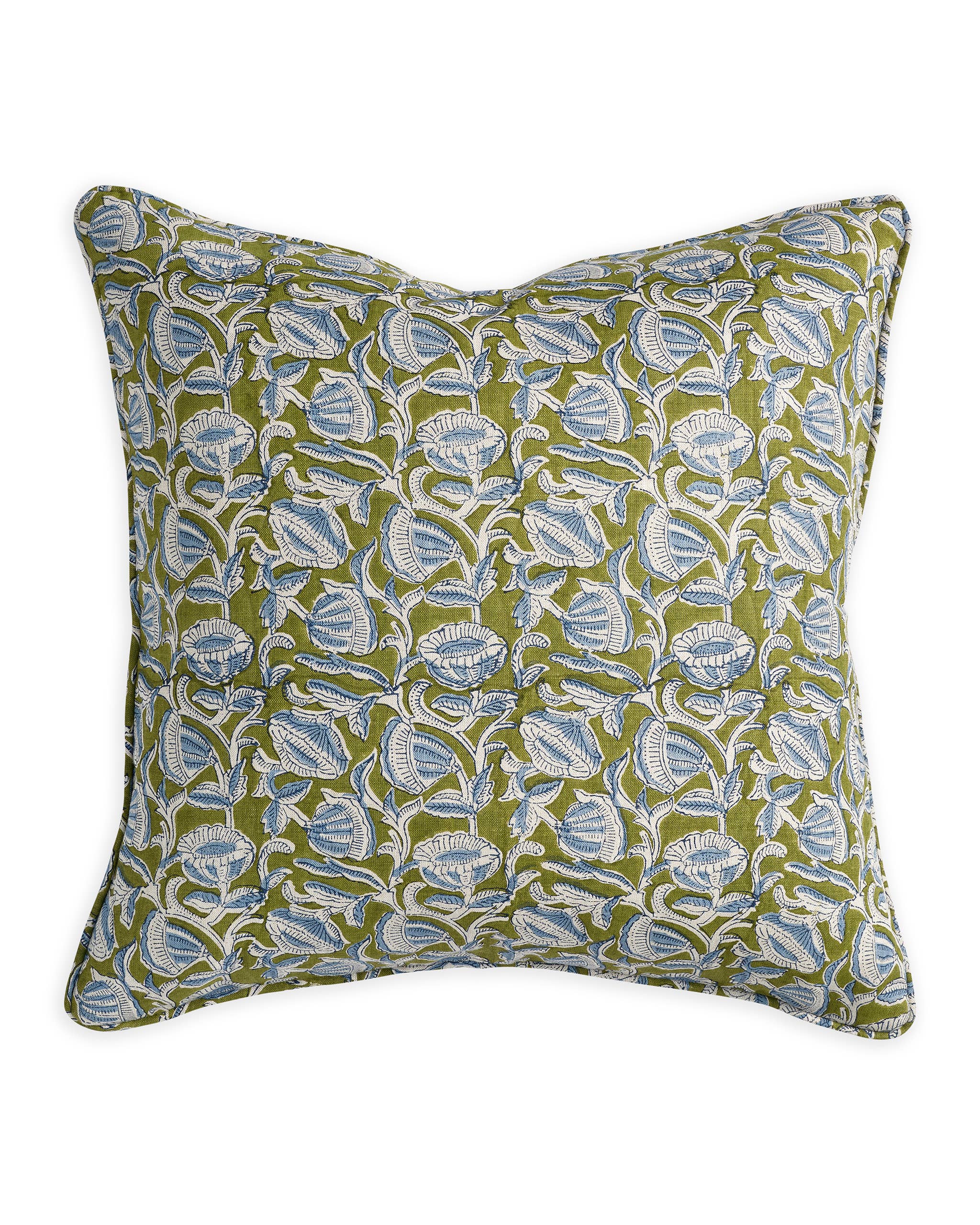 Walter G – wholesale Throw pillow cover – Marbella Moss Azure Pillowcase