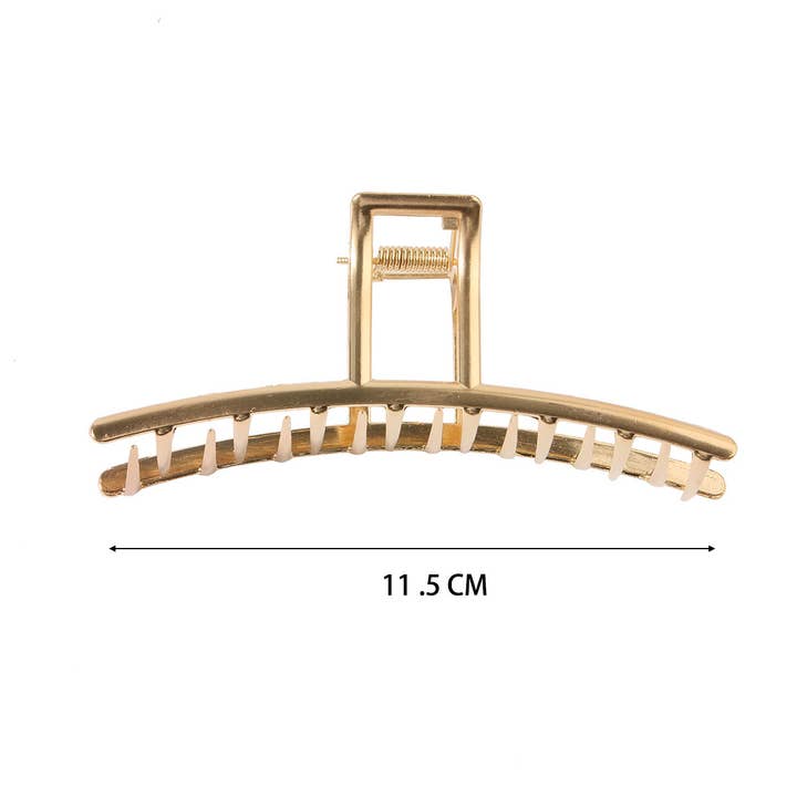 ACCITY - Wholesale Hair Clip - Women's - 6-Pack Gold Tone Metal Hair Claws, Strong Hold_CWABE01996