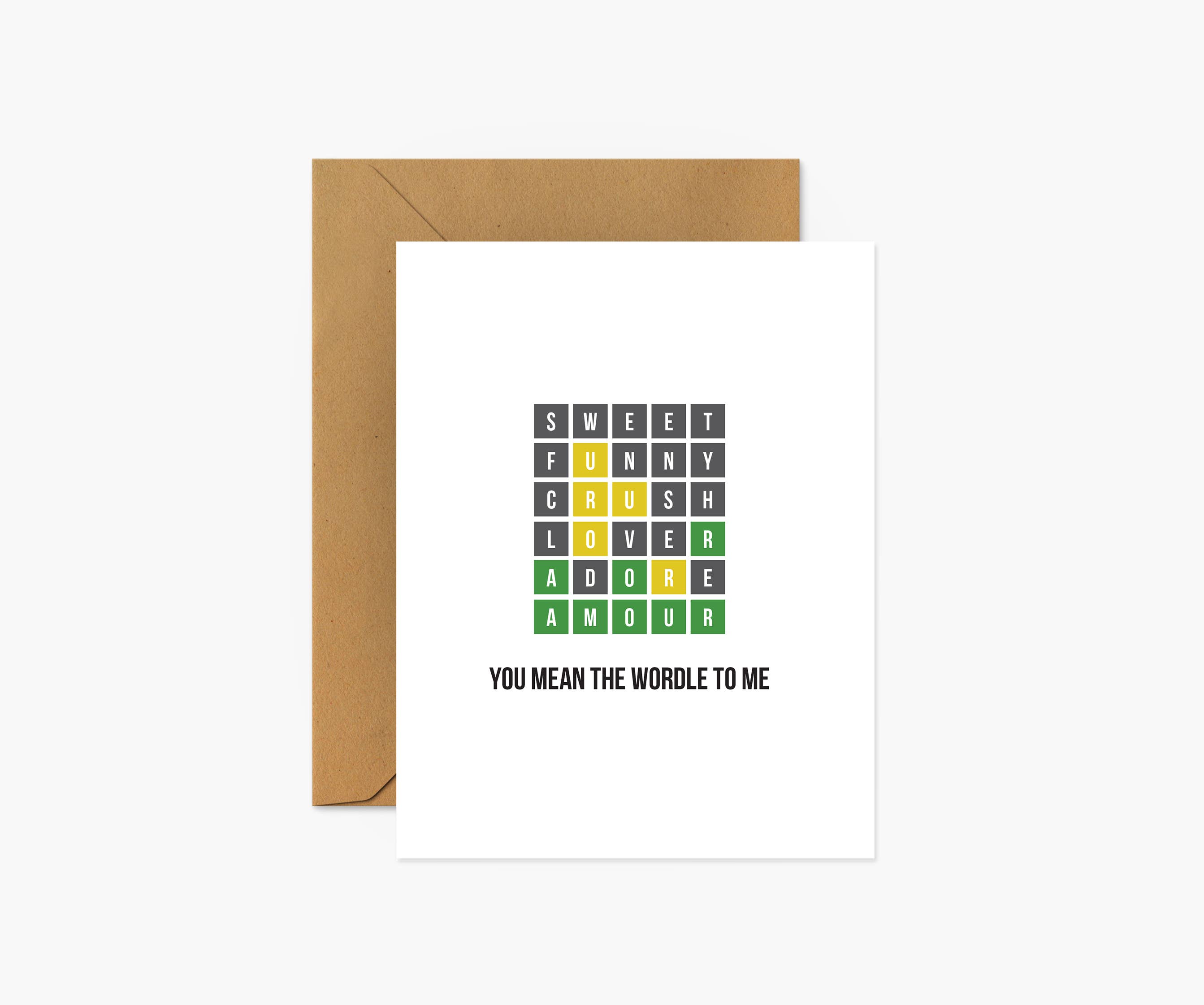 Footnotes - Wholesale Love Card - You Mean The Wordle To Me - Everyday Card2