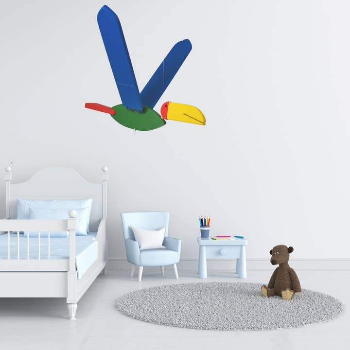 Flying Bird Toucan Nursery Mobile - Baby Shower Gift for wholesale by Mrozci