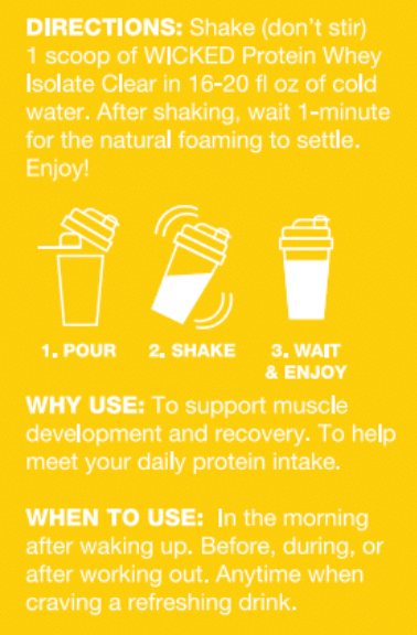 WICKED Protein - Wholesale Protein/Superfood Powder - WICKED Lemonade Clear Whey Isolate Protein Powder (PRE ORDER)4