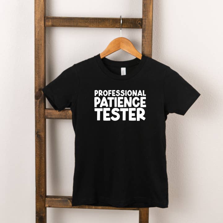Professionel Tålmodighed Tester | Toddler kortærmet Crew Neck for engroshandel hos The Juniper Shop Wholesale