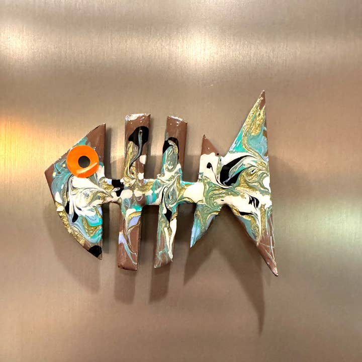 Cuccia Co. - Wholesale Magnet - Friends Fish Magnets, The Elements (earth, air, fire, water)7