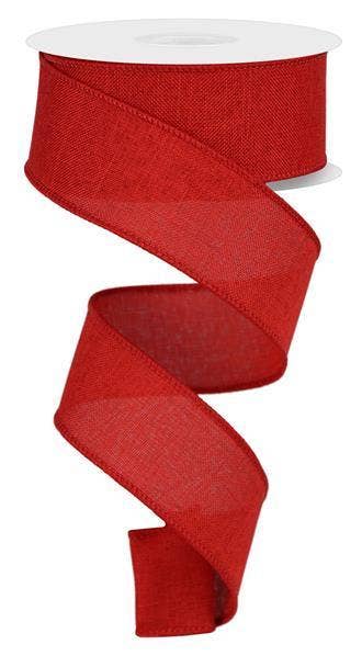 General Wholesale Inc - Wholesale Ribbon - Gift Wrapping - 1.5"X10YD RED ROYAL BURLAP - RG1278240