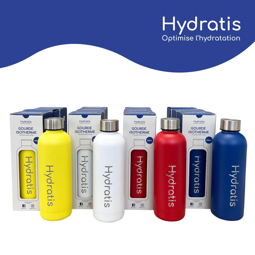 HYDRATIS Gourde isotherme 500ml rouge