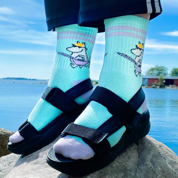 Nordicbuddies – Großhandel Socken – Damen – Snorkmaiden Retro Damen Socken - Mint