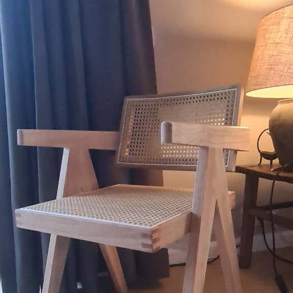 Element Accessories EU - Wholesale Chair - Luxury Edition: chair Pierre Jeanneret clear wood + rattan0