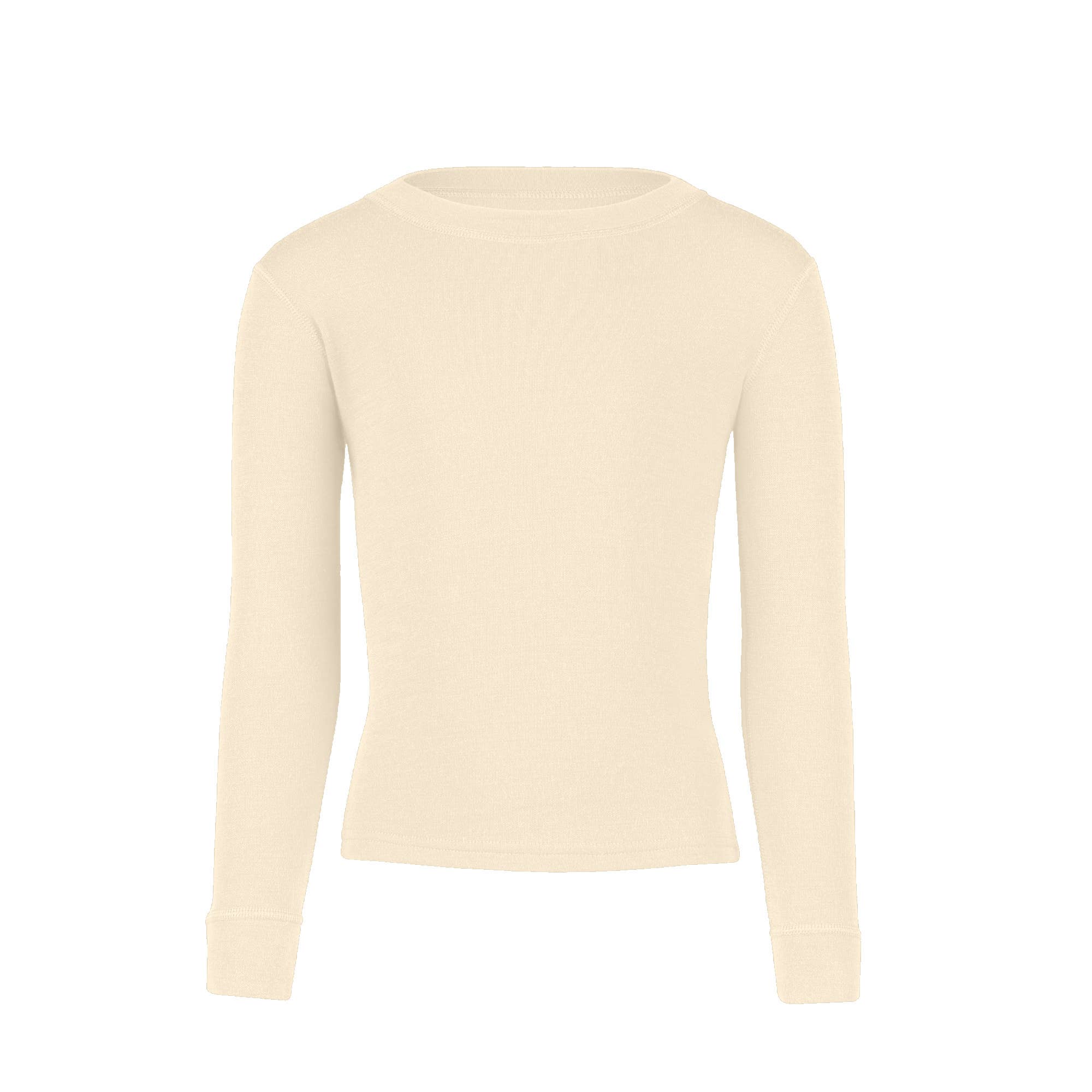 menique - Wholesale Shirt - Kids - Midweight Kids' Merino Wool Long Sleeve Top Cherry Red2