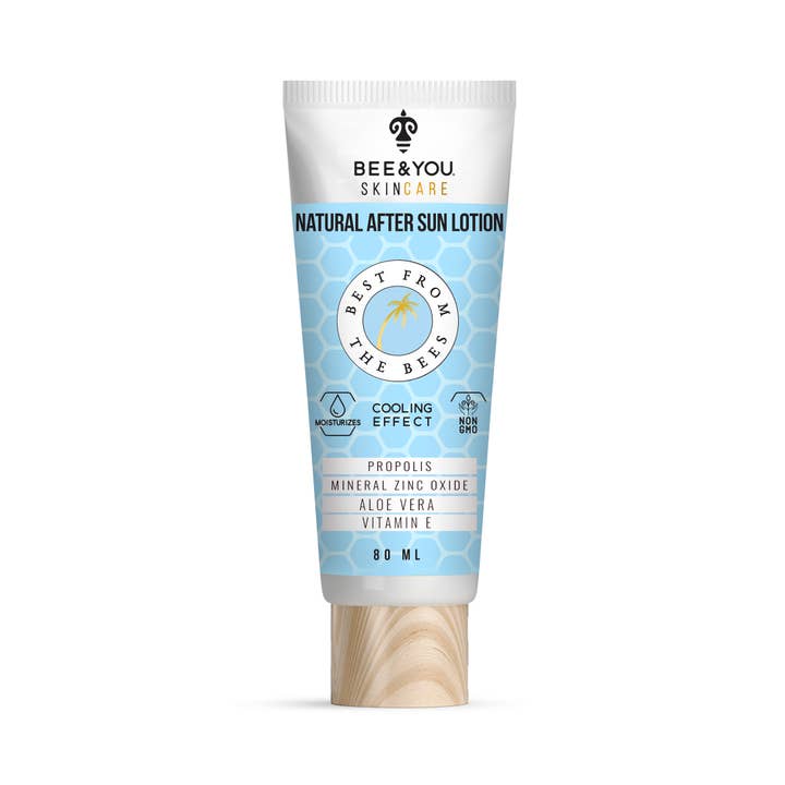 Natural After Sun Lotion with Zinc Oxide-Aloe Vera-Vit E for wholesale by BEE&YOU