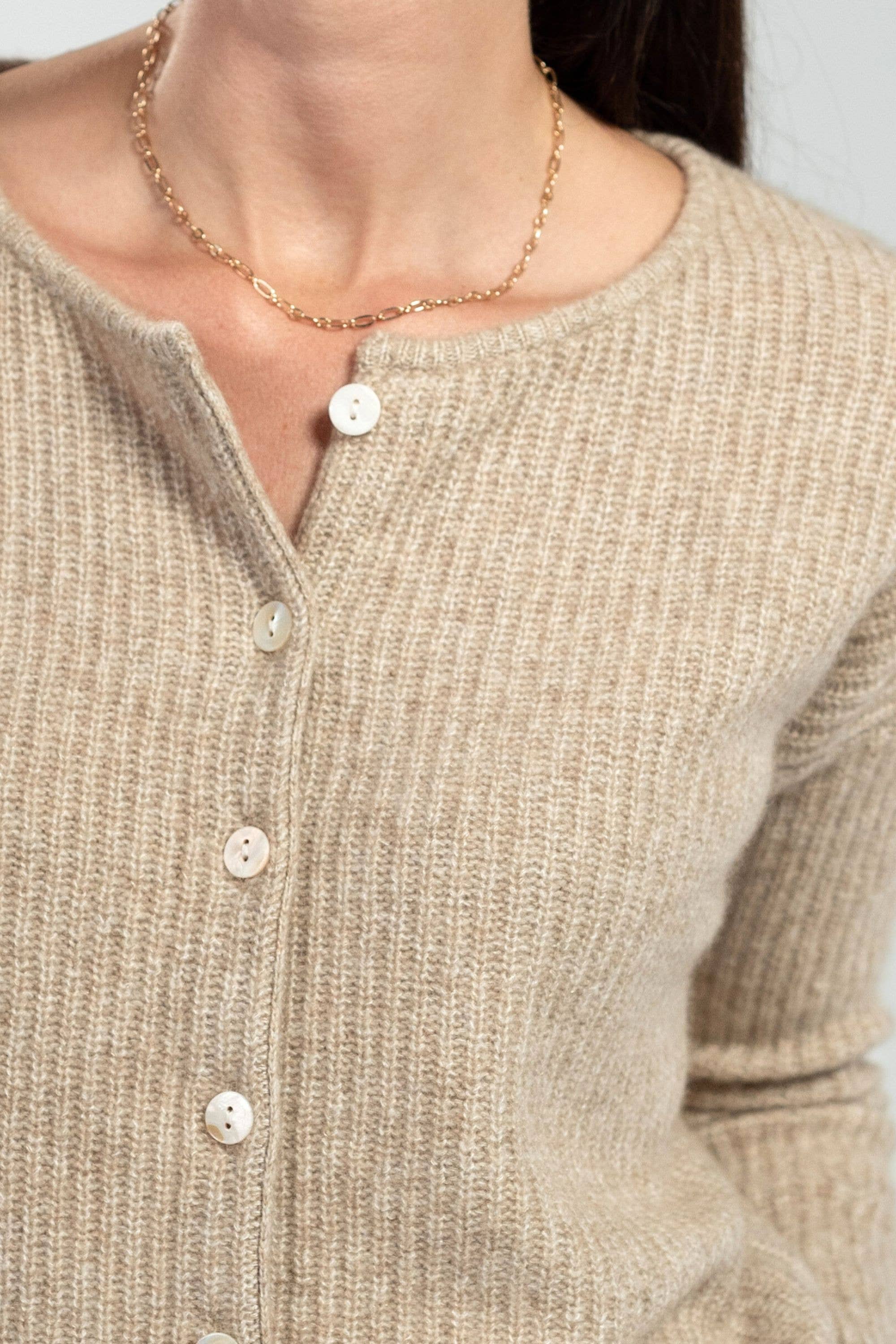 Bel Cashmere S.C. - Vendita all'ingrosso Cardigan - Donna - Cardigan Camille in cashmere e seta jaspe7