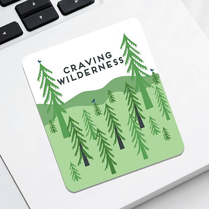 Craving Wilderness Forest Trees Sticker for wholesale by Rock Scissor Paper