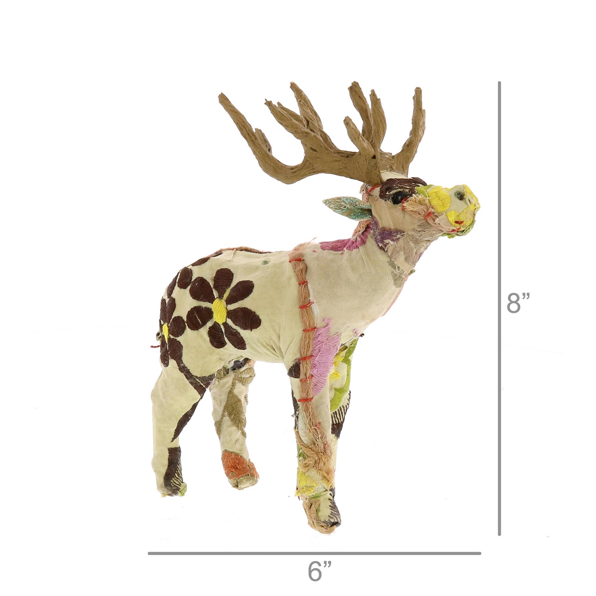 HomArt - Wholesale Decorative Tabletop Object - Bavarian Forest Stag Standing - Petite - Beige0