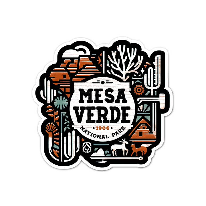 Mesa Verde National Park Sticker for wholesale by Black Lantern