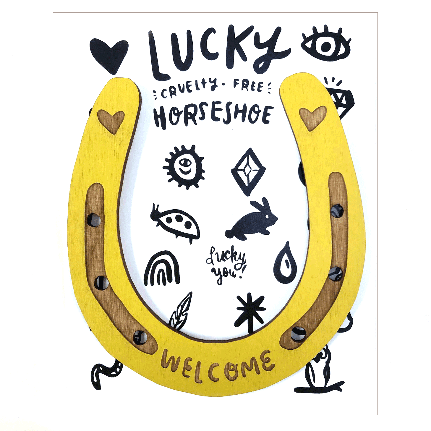 SnowMade - Wholesale Wall Accent - Lucky Horseshoe Wall Art2