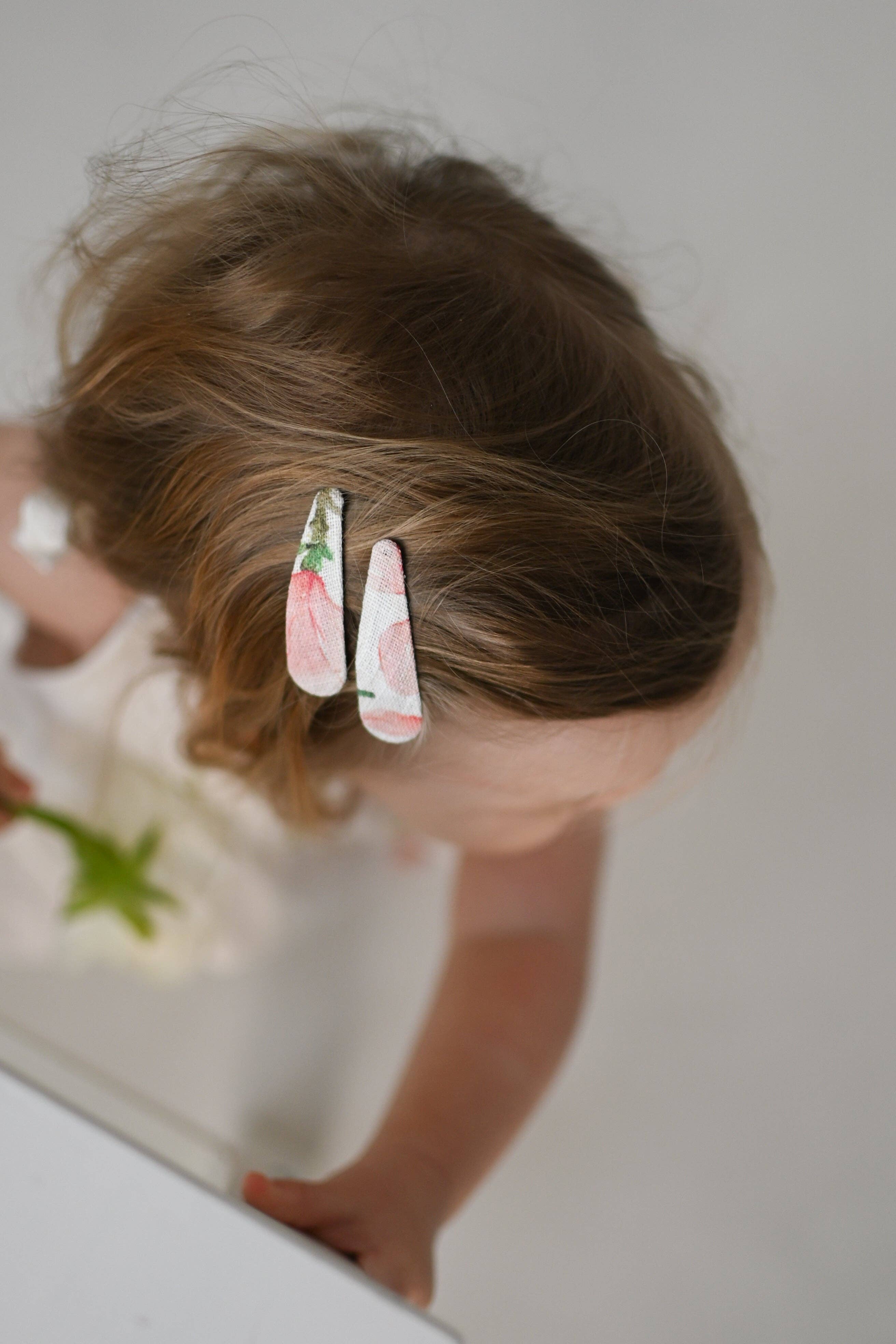 Lanika Atelier, Nika Korošec s.p. - Wholesale Hair Clip - Kids - Mini magnolia hair clips for babies first hair, soft clips4