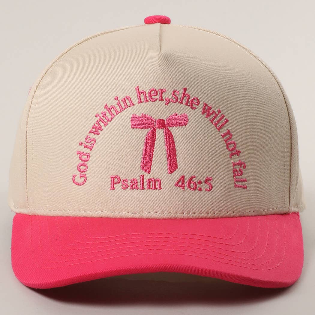 Fashion City - Wholesale Trucker Hat - Women's - Psalm 46-5 Ribbon Embroidered Trucker Hat3