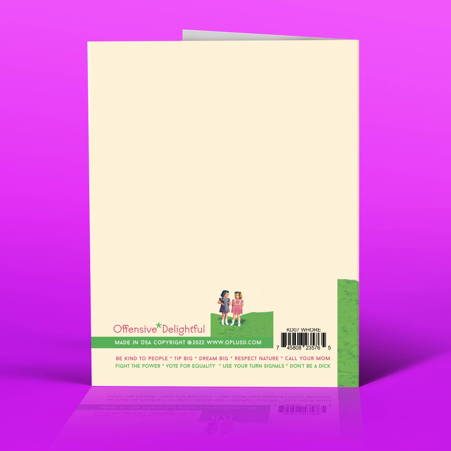 offensivedelightful - Wholesale Birthday Card - LITTLE WHORE! birthday card1