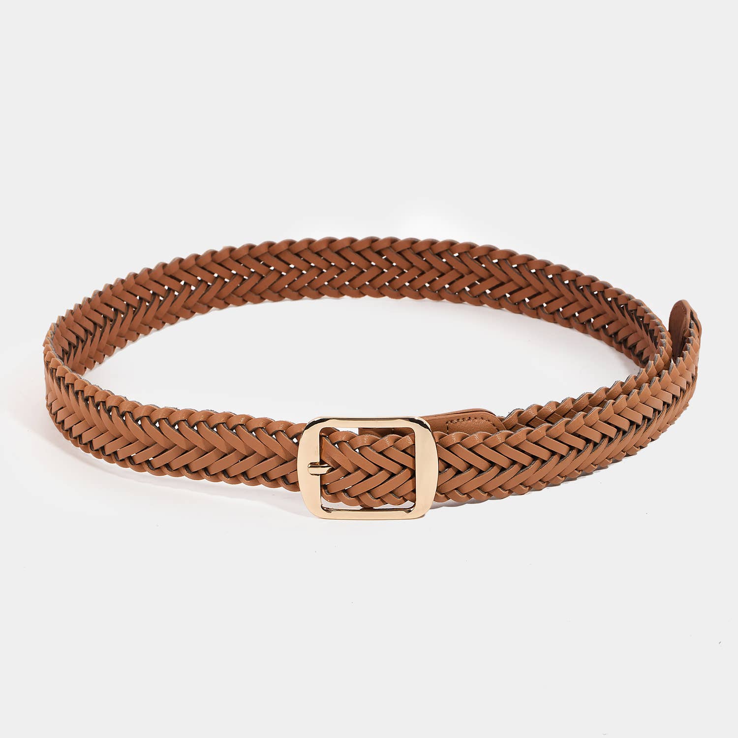 Collections by Fame Accessories - Wholesale Belt - Women's -  Braided Vegan Leather Belt1
