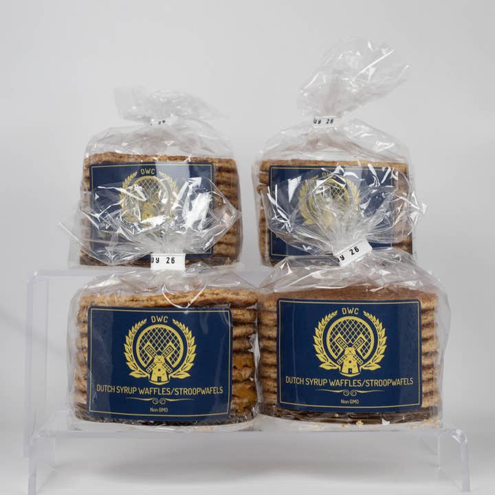 Dutch Waffle Company Stroopwafel Cookie - Wholesale Cookie - 8-Pack Vegan-Gluten Free Caramel Stroopwafel cookie (96ct) 1