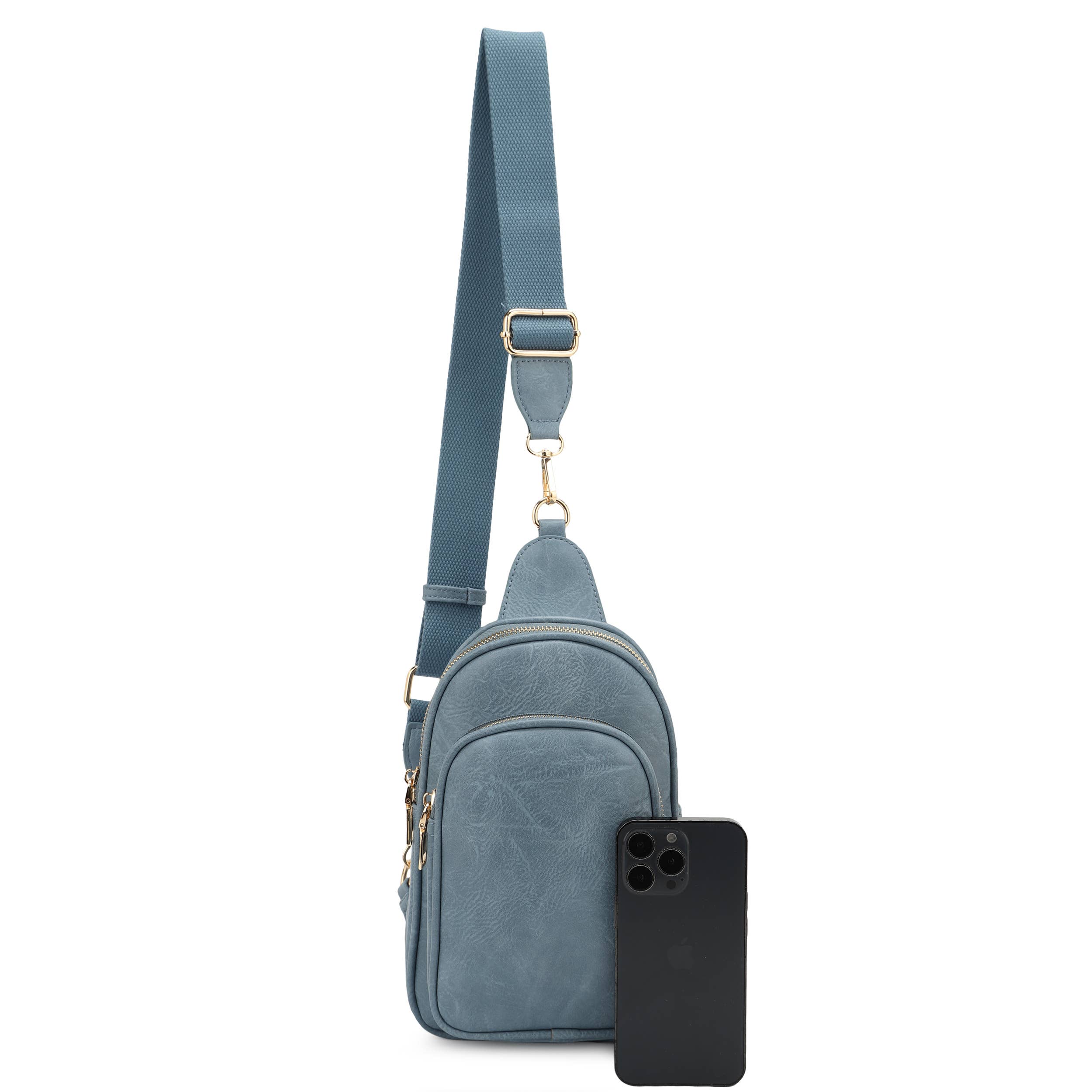 KAYLA+AVA - Vendita all'ingrosso Borsa a tracolla - Donna - Borsa a tracolla multiuso Gia in pelle vegana invecchiata10