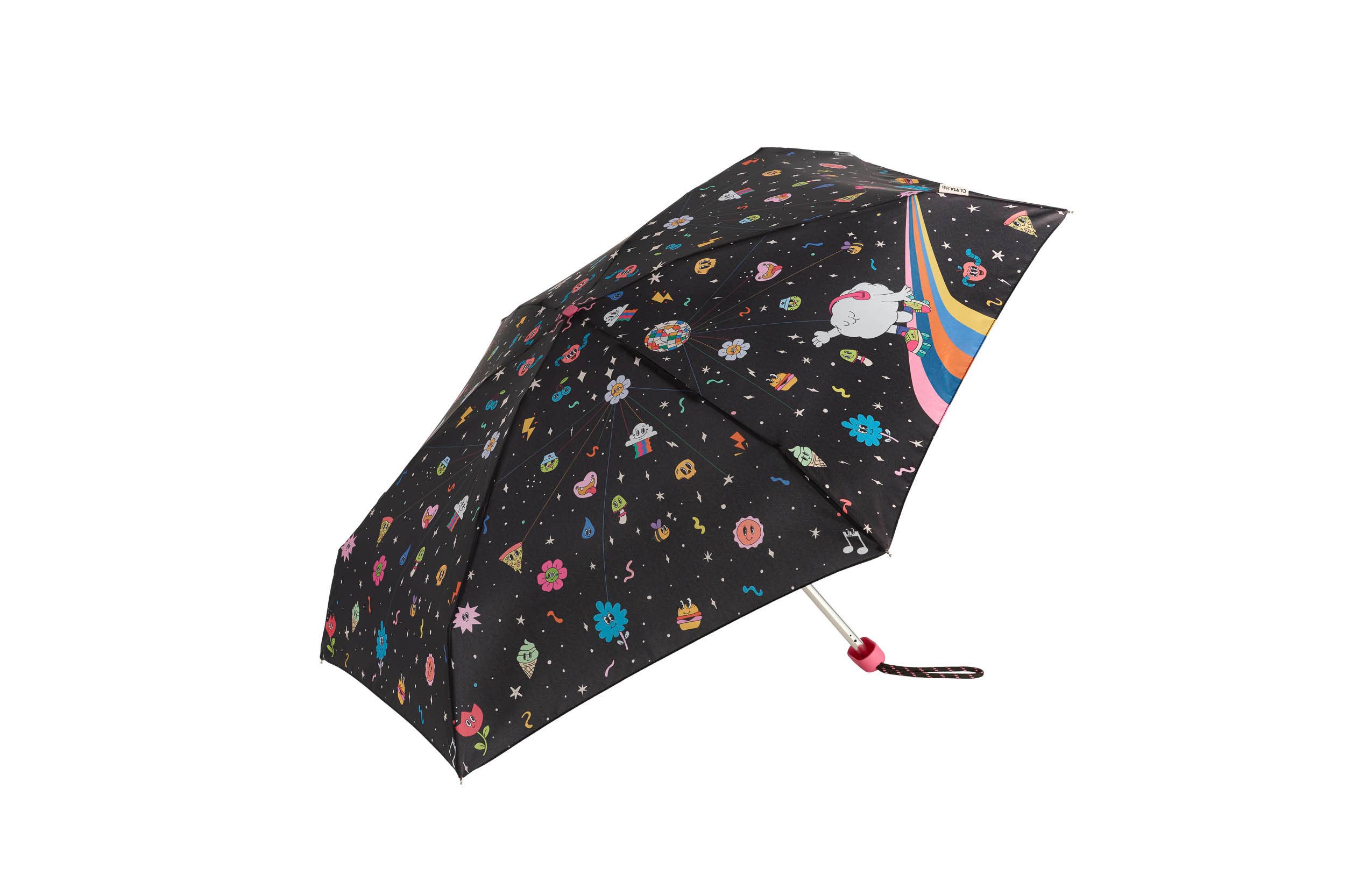 Clima Umbrellas - Wholesale Umbrella - Kids - Manual folding umbrella with bag | Disco party print 19