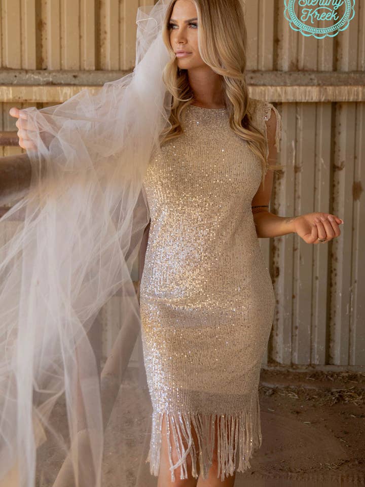 Sterling Kreek - Wholesale Dress - Women's - NIGHT LIFE DRESS IVORY