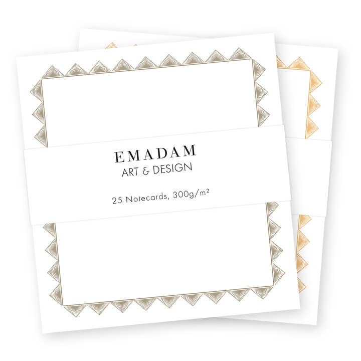 Tarjetas de notas - marco vintage «Pyramids», 25 piezas para venta al por mayor de Emadam - Art & Design