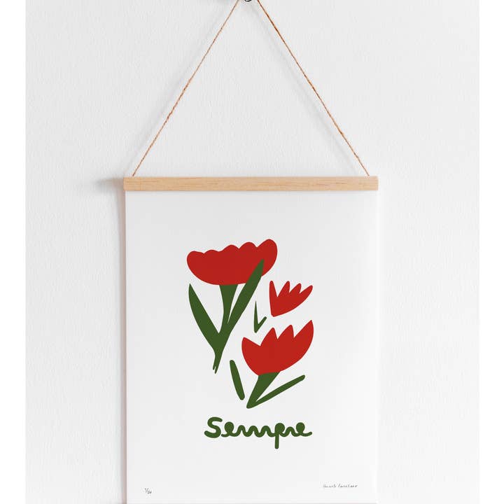 Matilde Beldroega - Wholesale Kunstprint - Zeefdruk op papier - Sempre