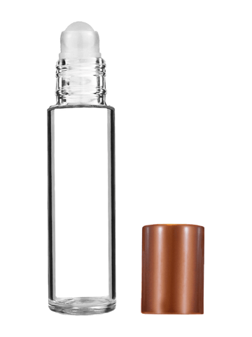 Best Bottles - Wholesale Essential Oil Holder - Cylinder Clear Glass Bottle with Plastic Roller Ball - 9ml4