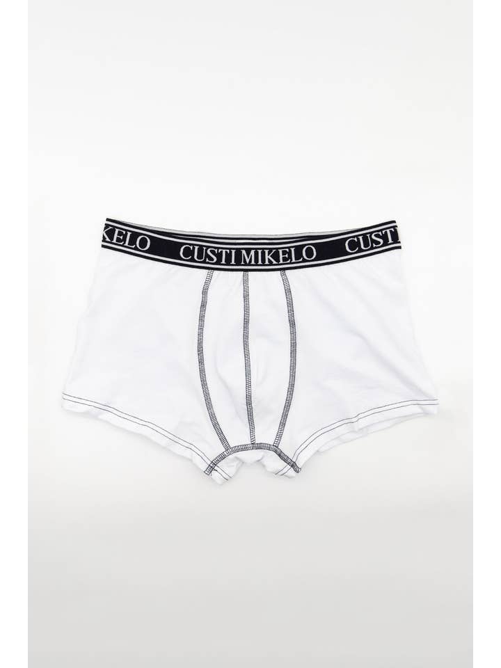 Custi Mikelo: Men's Clothing & Christmas Gifts - Wholesale Underwear - Men's - White Boxer