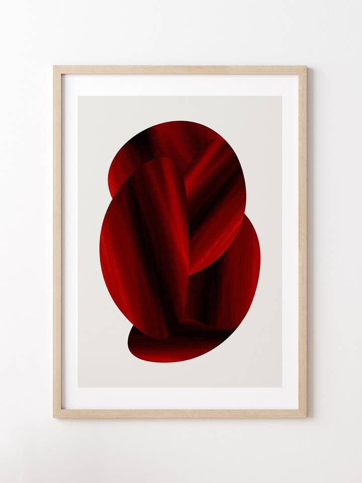 Red Velvet - modern konst affisch - inte inramad för wholesale av MAISON CHARLOT