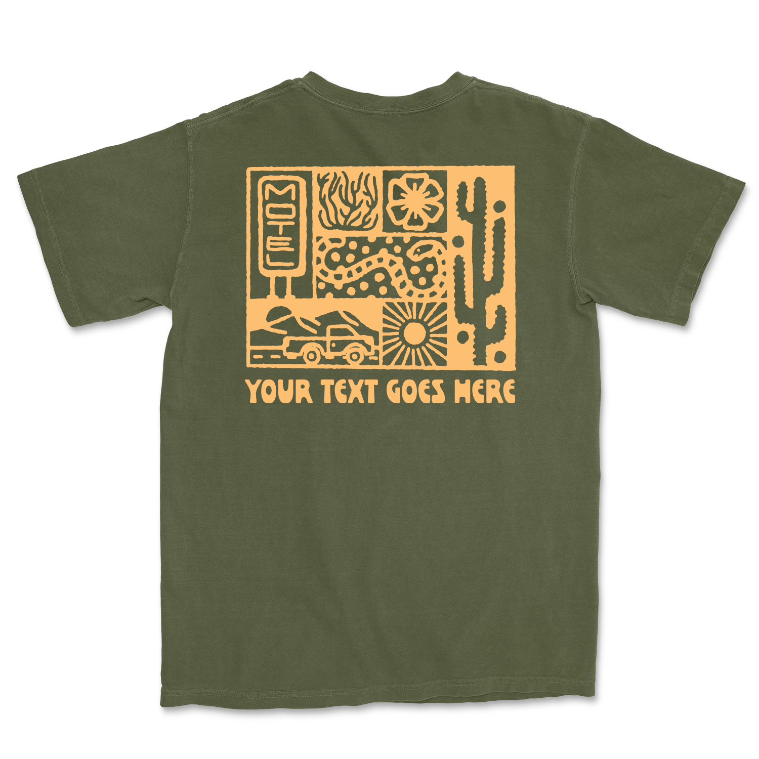 Island View Outfitters – Großhandel T-Shirt mit Siebdruck – Unisex – *BENUTZERDEFINIERTES* Wüstenreise-T-Shirt6