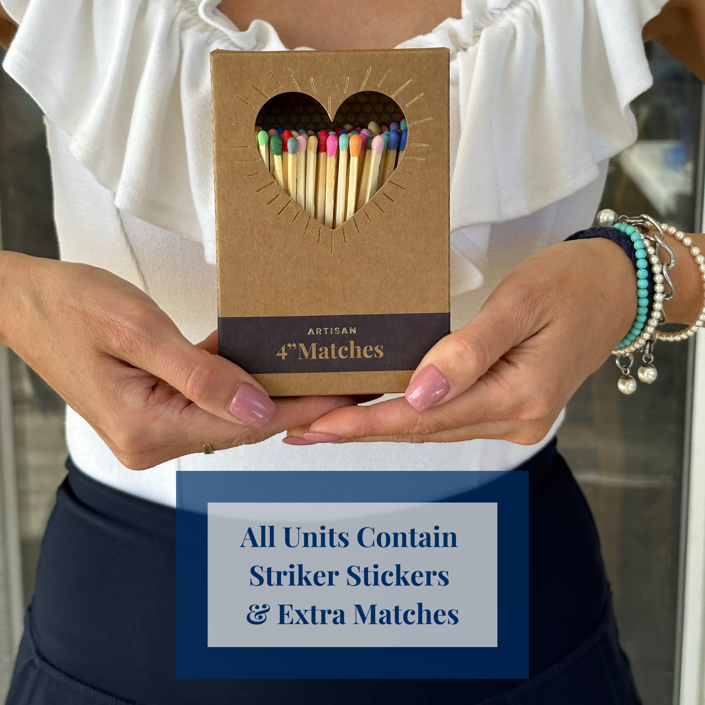 Thankful Greetings - Wholesale Matches - 4" Refill Matches - Colors of Your Choice + Striker Stickers31