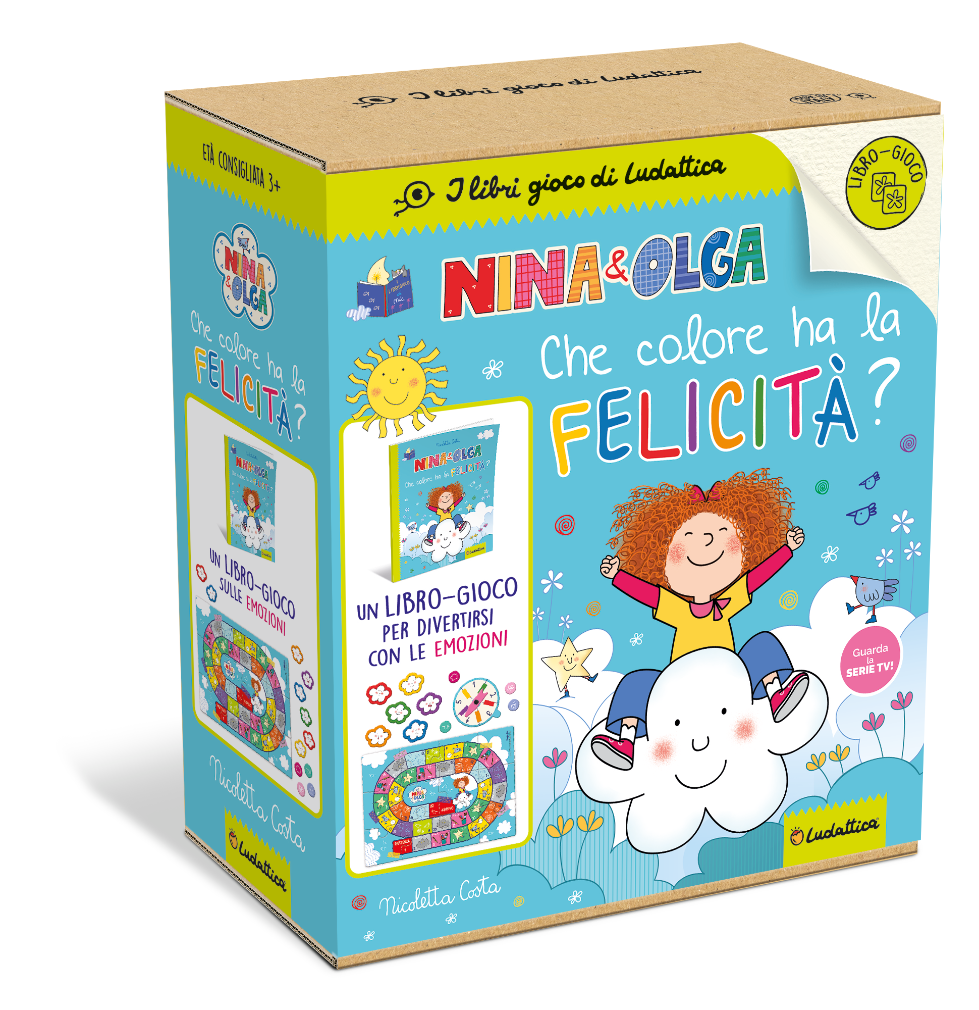 Educational srl - Vente Livre pour enfants de maternelle (de 3 à 5 ans) - Livre-jeu en italien - De quelle couleur est le bonheur ? Nina1