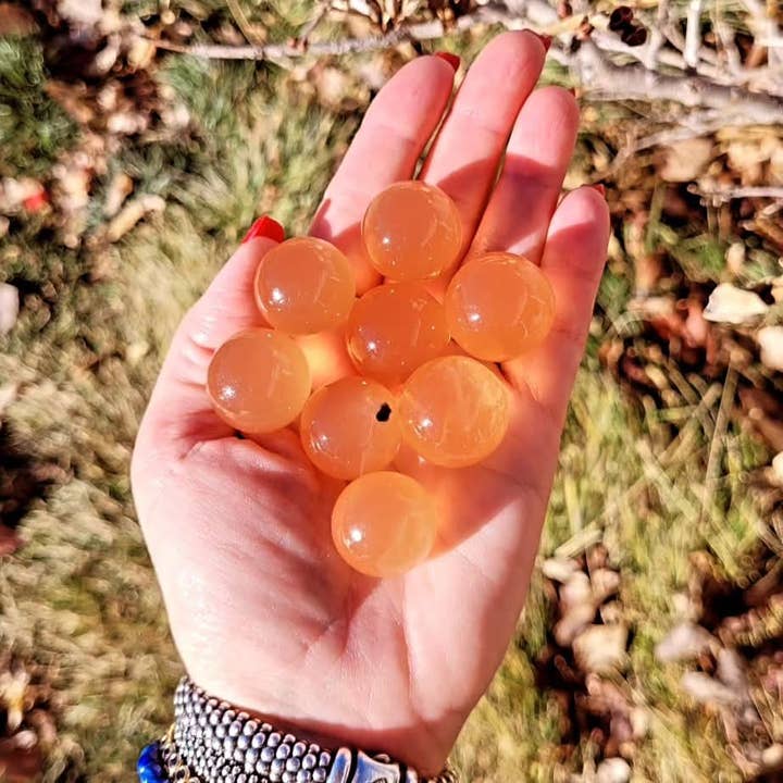 ZARDENIA - Wholesale Spiritual Stone/Crystal - Honey Calcite Spheres2