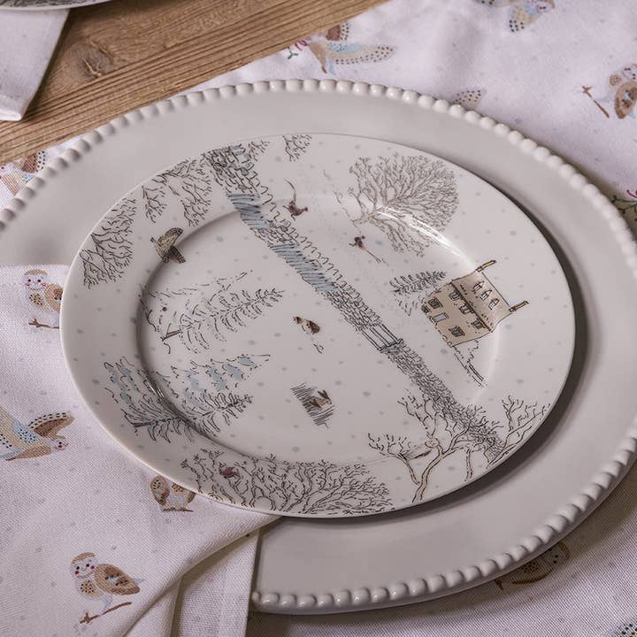 Sophie Allport – wholesale Dinner plate – Snowy Cottage China Side Plate0