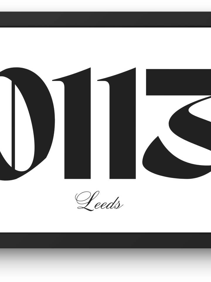 Leeds 0113 - Landscape Poster Wall Art for wholesale by Reyt Designs