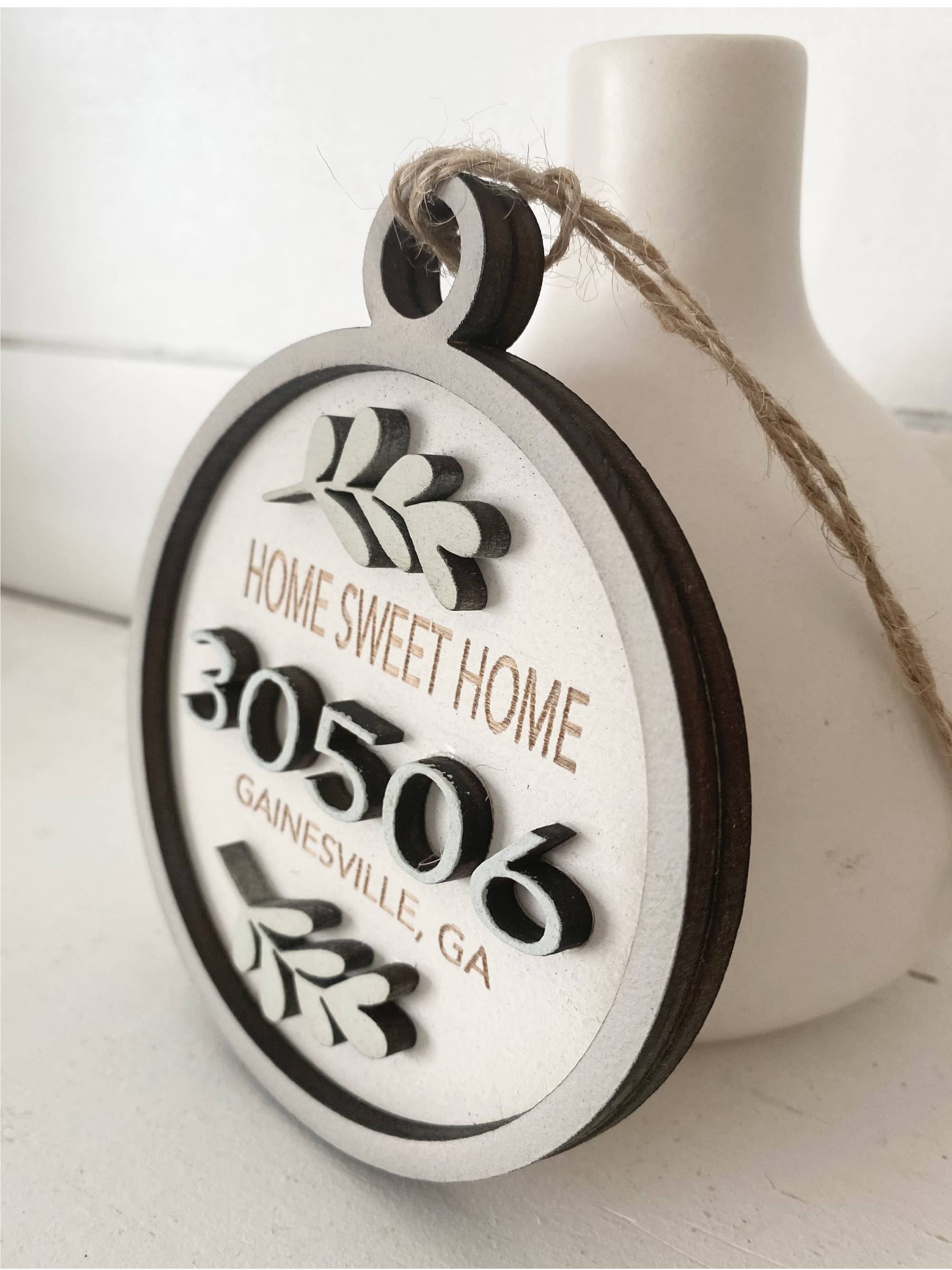 Pine Designs - Wholesale Ornament - Ornament - "Any" Zip Code Wood Ornament or Gift Tag1