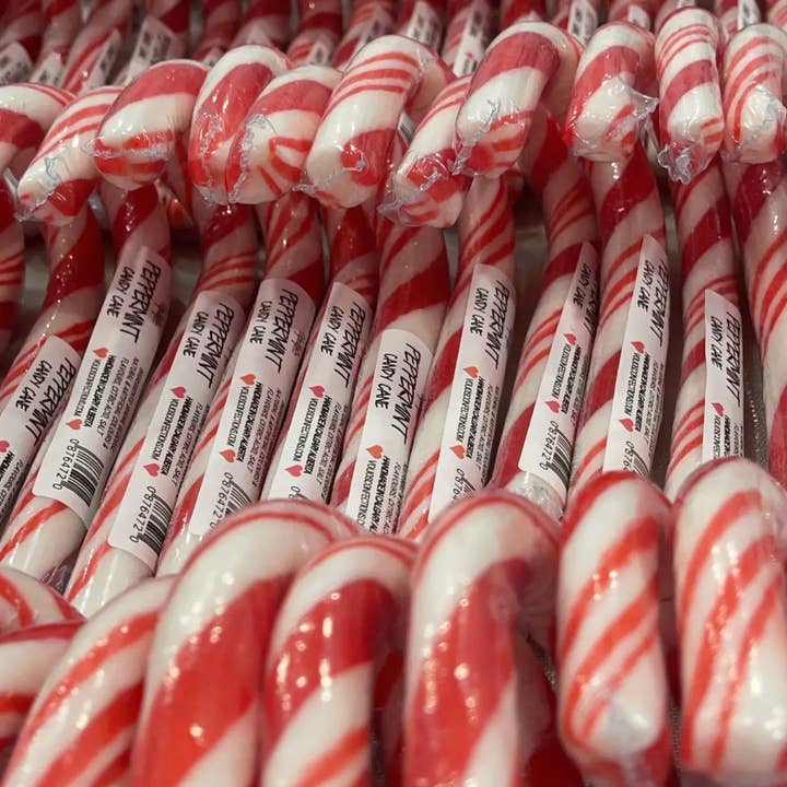 Volio’s Confections - Wholesale Candy Cane - Peppermint Large Handmade Candy Canes - Case of 10 1
