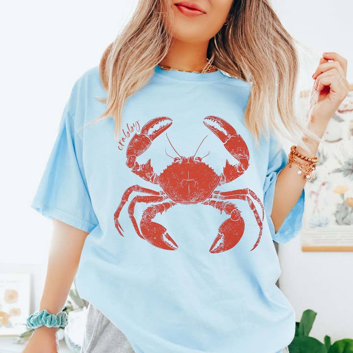 Crabby Wholesale Comfort Color T-shirt - Hurtig TAT for engroshandel hos Limeberry Designs